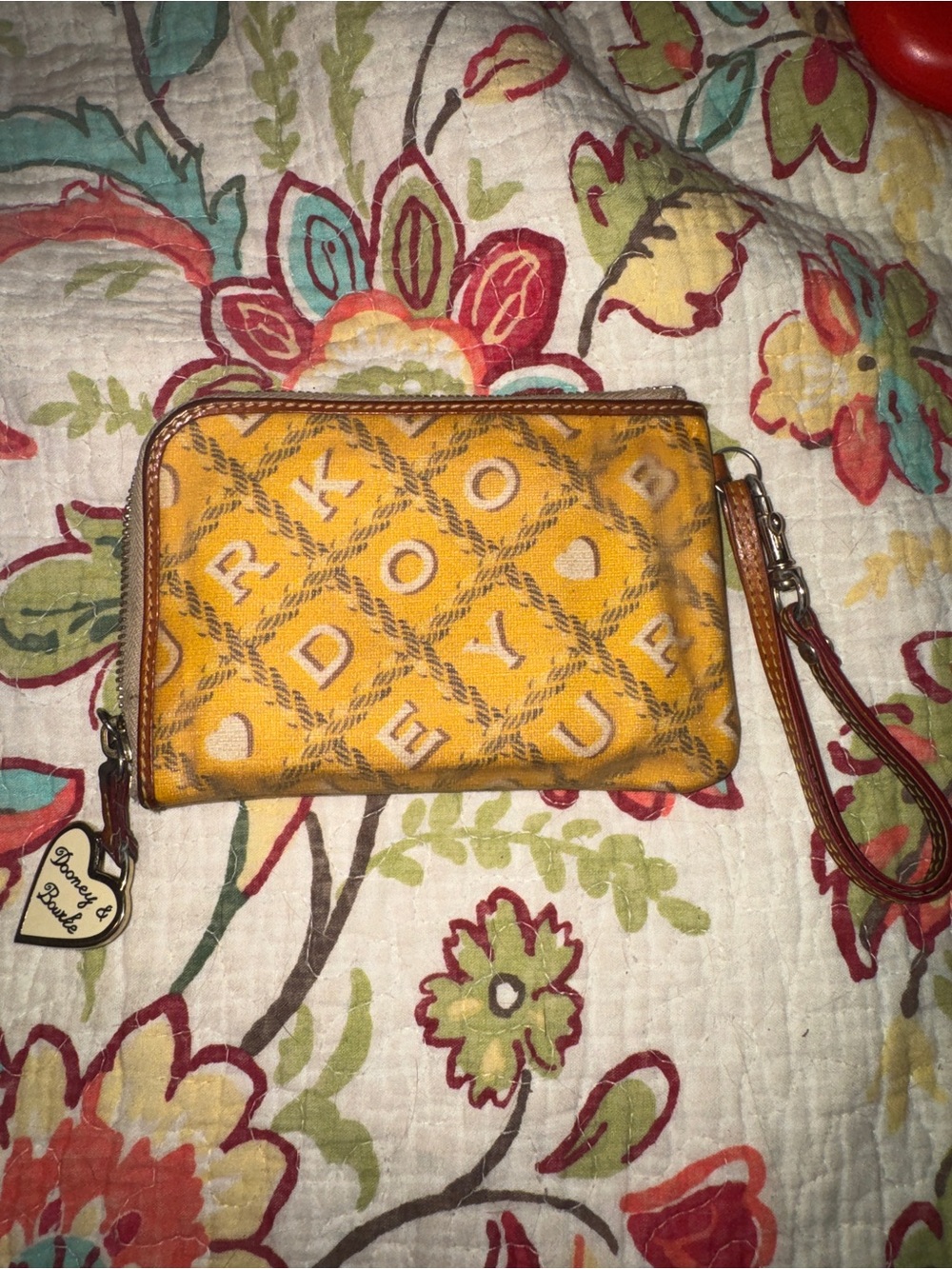 Dooney & Bourke wristlet yellow